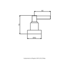 Acabamento Para Registro - Base Deca (dn15-20-25) Preto Fosco