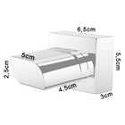 Acabamento para Registro Base Deca Quadrado Gota Cromado Até