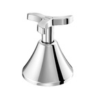 Acabamento para Registro Padrão Docol Pequeno 3/4" Cromado New Pertutti Docol