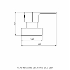 Acabamento Para Registro Base Fabrimar 1/2 E 3/4 E 1 (pequeno