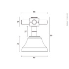 Acabamento Para Registro Blukit C37 Preto