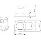 Acabamento Para Registro C44 Água Quente E Fria Of8150 Ducon
