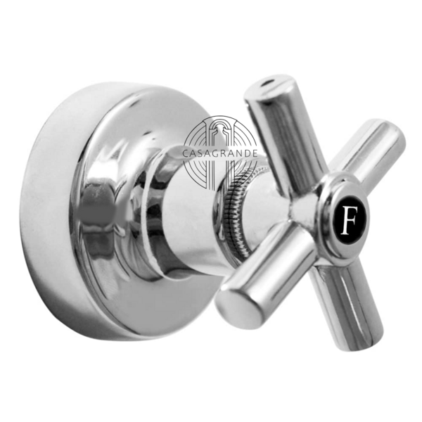 Acabamento para Registro C-64 Cromado Brilhante Padrão Deca -