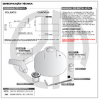 Acabamento Para Registro Chuveiro Banheiro 50mm 1.1/4" 1.1/2"
