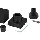 Acabamento Para Registro Chuveiro Quadrado Preto Banheiro Chu