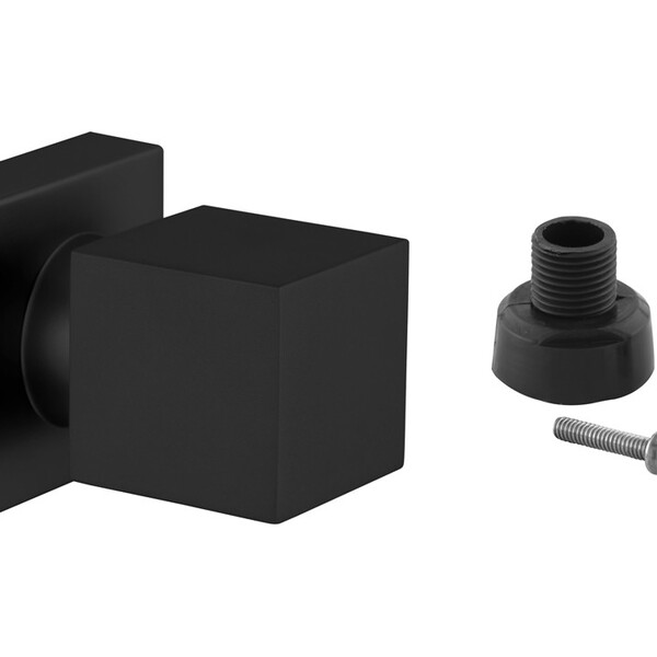 Acabamento Para Registro Chuveiro Quadrado Preto Banheiro Chu