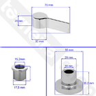 Acabamento Para Registro Compatível Deca E Similares Dn 20 -