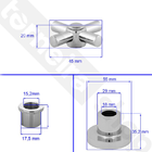 Acabamento Para Registro Compatível Deca E Similares Dn 20 -