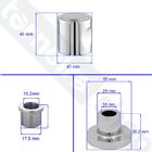 Acabamento Para Registro Compatível Deca E Similares Dn 20 -