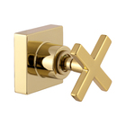 Acabamento Para Registro Cruzeta Dourado Brilhante Chuveiro B