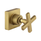 Acabamento Para Registro Cruzeta Quadrado Luxo Dourado Fosco