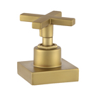 Acabamento Para Registro Cruzeta Quadrado Luxo Dourado Fosco