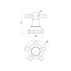 Acabamento Para Registro De Gaveta/ Pressão 1/2, 3/4 E 1 Summ