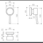 Acabamento Para Registro De Pressão E Gaveta - Base Deca /meb