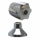 Acabamento Para Registro De Pressão E Gaveta Metal Cromado 1.