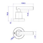 Acabamento Para Registro Deca Beta 4900.c109.pq 1/2', 3/4' E