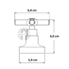 Acabamento Para Registro Deca Volante C31 1/2, 3/4 E 1" Pol.