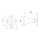 Acabamento Para Registro Docol Liss 921448 Para Base Deca 1/2