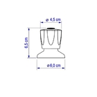 Acabamento Para Registro Em Metal Padrão Deca Modelo C50