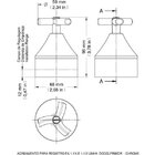 Acabamento Para Registro Fabrimar 1.1/2 E 1.1/4" Primor Docol