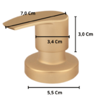 Acabamento Para Registro Gaveta E Pressão Redondo Para Base D