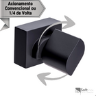 Acabamento Para Registro Metal Para Banheiro Gota Preto Deca