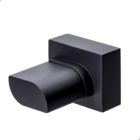 Acabamento Para Registro Metal Para Banheiro Gota Preto Deca