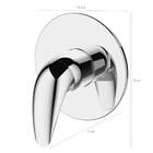 Acabamento Para Registro Monocomando De Chuveiro Toronto Base
