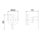 Acabamento para Registro Padrão Fabrimar Pequeno Cromado Chess Docol