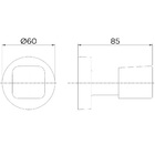Acabamento para Registro Padrão Deca Pequeno Cromado Genius Flex Docol
