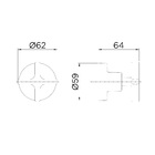 Acabamento para Registro Padrão Docol Pequeno Cromado Invicta Docol