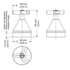 Acabamento para Registro Padrão Deca Pequeno Cromado Primor Docol