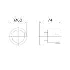 Acabamento para Registro Padrão Fabrimar Pequeno Cromado Riva Docol