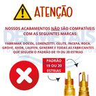 Acabamento para Registro Pressão Gaveta C40 Cromado 16 Estria