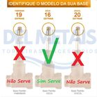 Acabamento para Registro Pressão Gaveta C40 Cromado 16 Estria