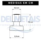 Acabamento para Registro Pressão Gaveta C40 Cromado 16 Estria