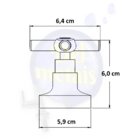 Acabamento Para Registro Pressão Gaveta Padrão Deca Cruz De M