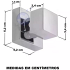 Acabamento para Registro Pressão Gaveta Quadrado Cromado Meta