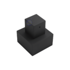 Acabamento para Registro Pressão Gaveta Quadrado Preto Metal