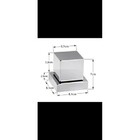 Acabamento Para Registro Quadrado 1//2 Ou 3/4 Inox Preto