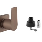 Acabamento Para Registro Quadrado Alavanca Corten Chuveiro Ba