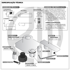 Acabamento Para Registro Quadrado Alavanca Dourado Brilhante