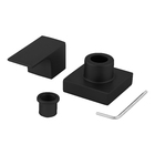 Acabamento Para Registro Quadrado Alavanca Preto Chuveiro Ban