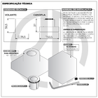Acabamento Para Registro Quadrado Corten Chuveiro Banheiro Pa