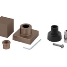 Acabamento Para Registro Quadrado Corten Chuveiro Banheiro Pa