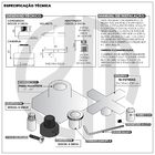 Acabamento Para Registro Quadrado Cruzeta Dourado Fosco Banhe