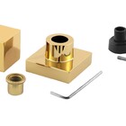 Acabamento Para Registro Quadrado Dourado Brilhante Chuveiro