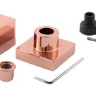 Acabamento Para Registro Quadrado Rose Gold Brilhante Banheir