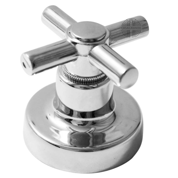 Acabamento para Registro Volante C31 em Metal Cromado - CasaG