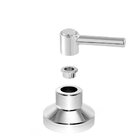 Acabamento Para Registro Volante Metal C/canopla 1/2 A 1" C64